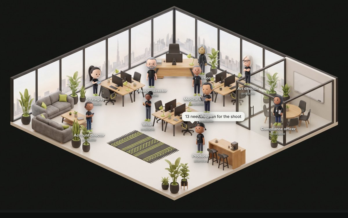 DISC's headquarters: the 3D office where its AI roles work
